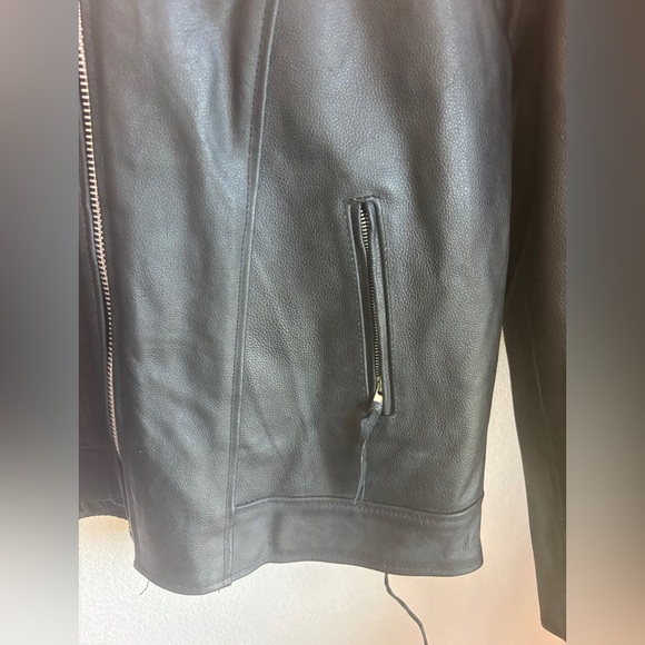 NWT Rocky Mountain Hides Genuine Buffalo Leather Black  Motorcycle Jacket 3X - Picture 3 of 13